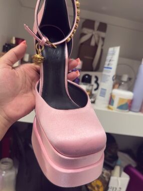 Pink Versace heels